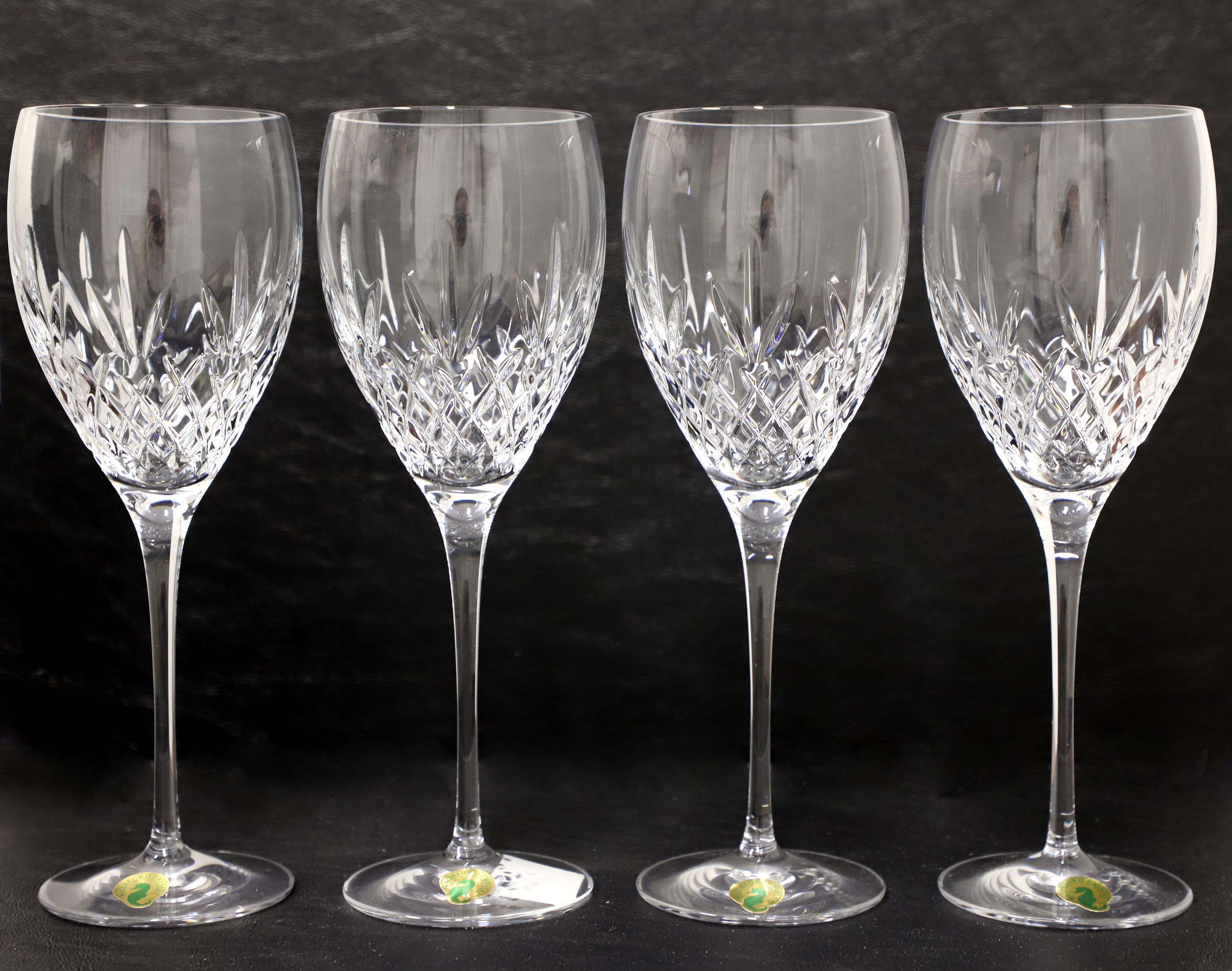 A set of four Early 21st Century goblets by Waterford, their 