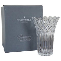 Vintage Waterford Crystal Romance of Ireland Collection Irish Lace Vase w Box 100549