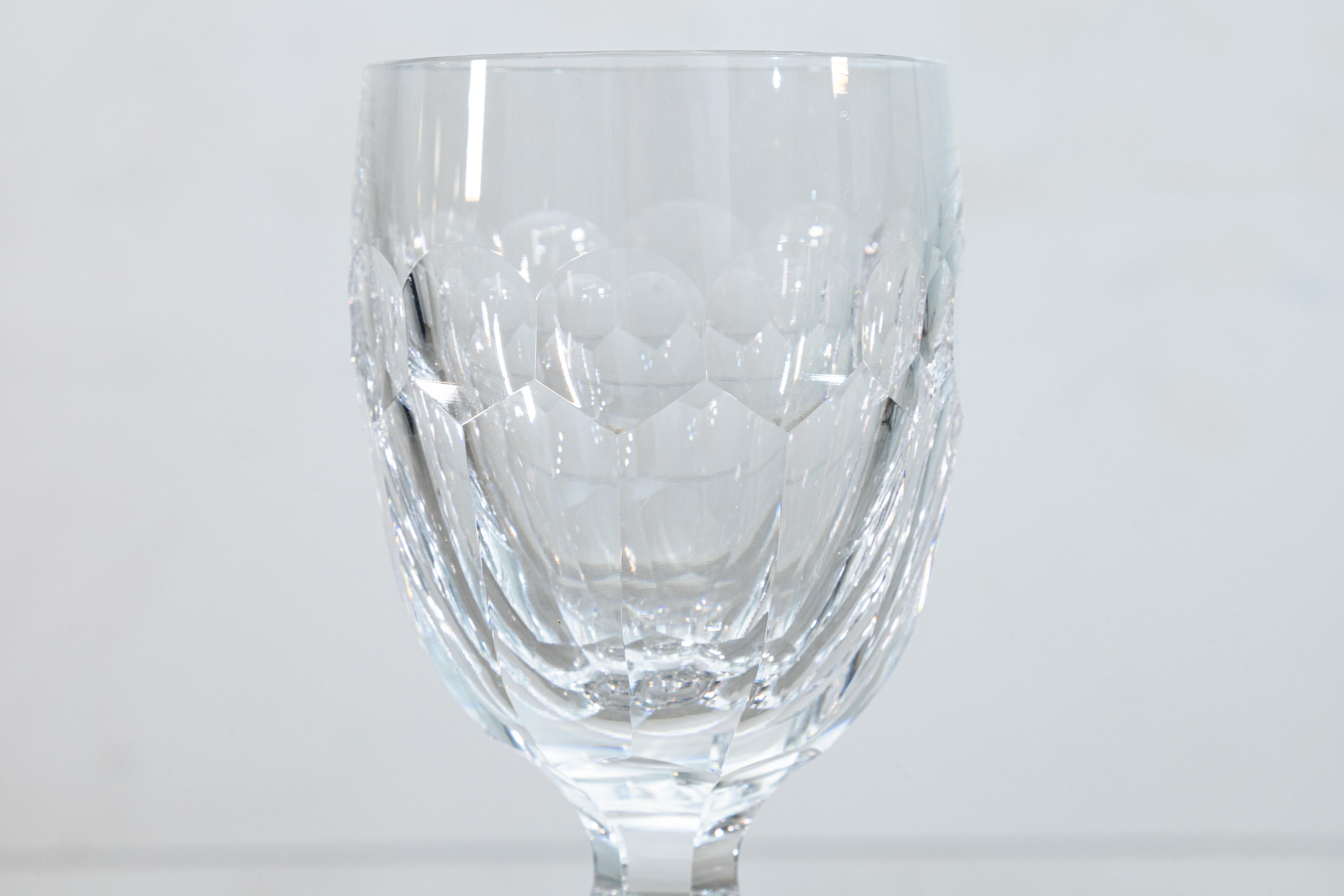 Sconosciuto Waterford Crystal - Set di 9 calici da vino in vetro modernista in vendita
