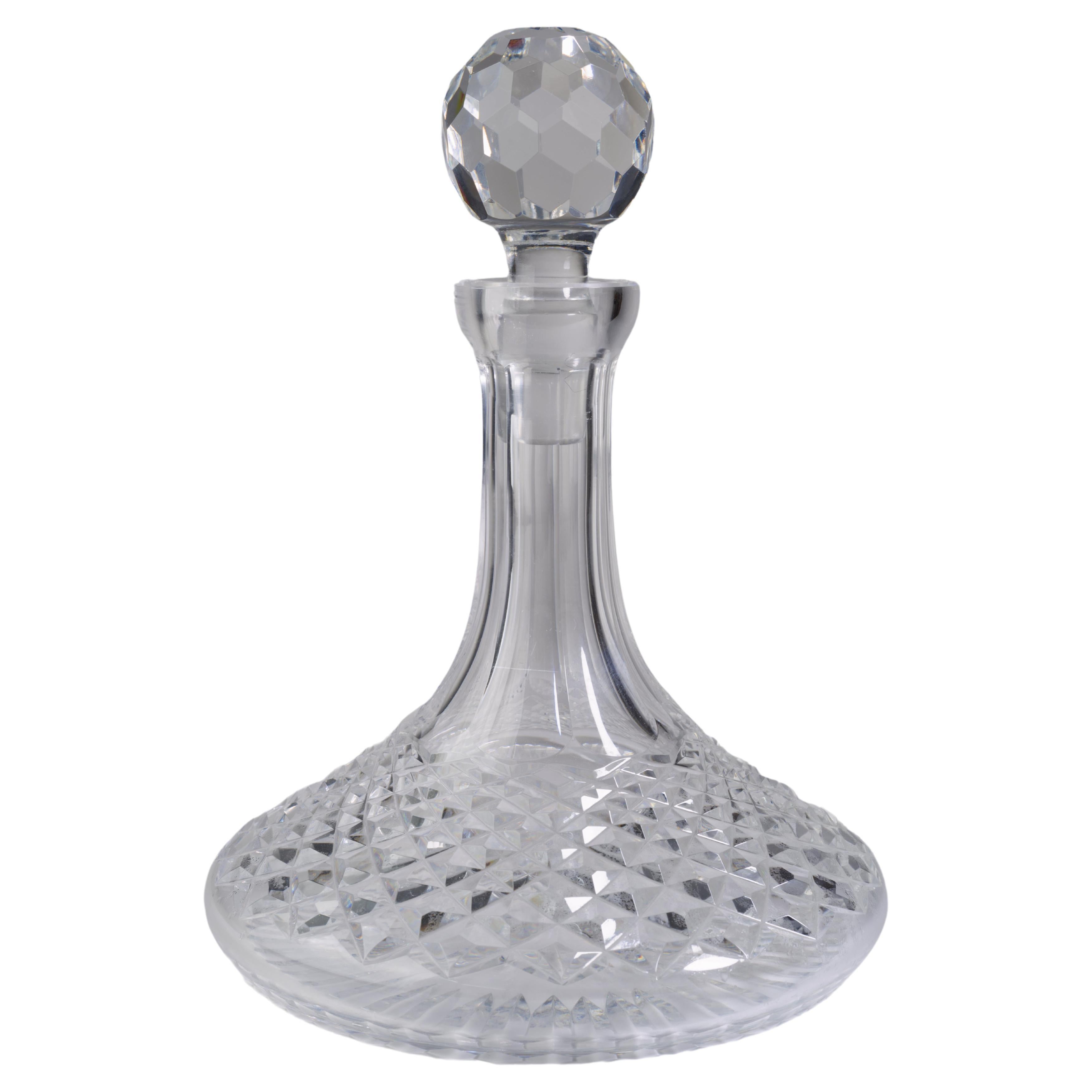 Waterford Crystal Ships Decanter and Stopper Alana For Sale