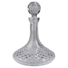 Used Waterford Crystal Ships Decanter and Stopper Alana
