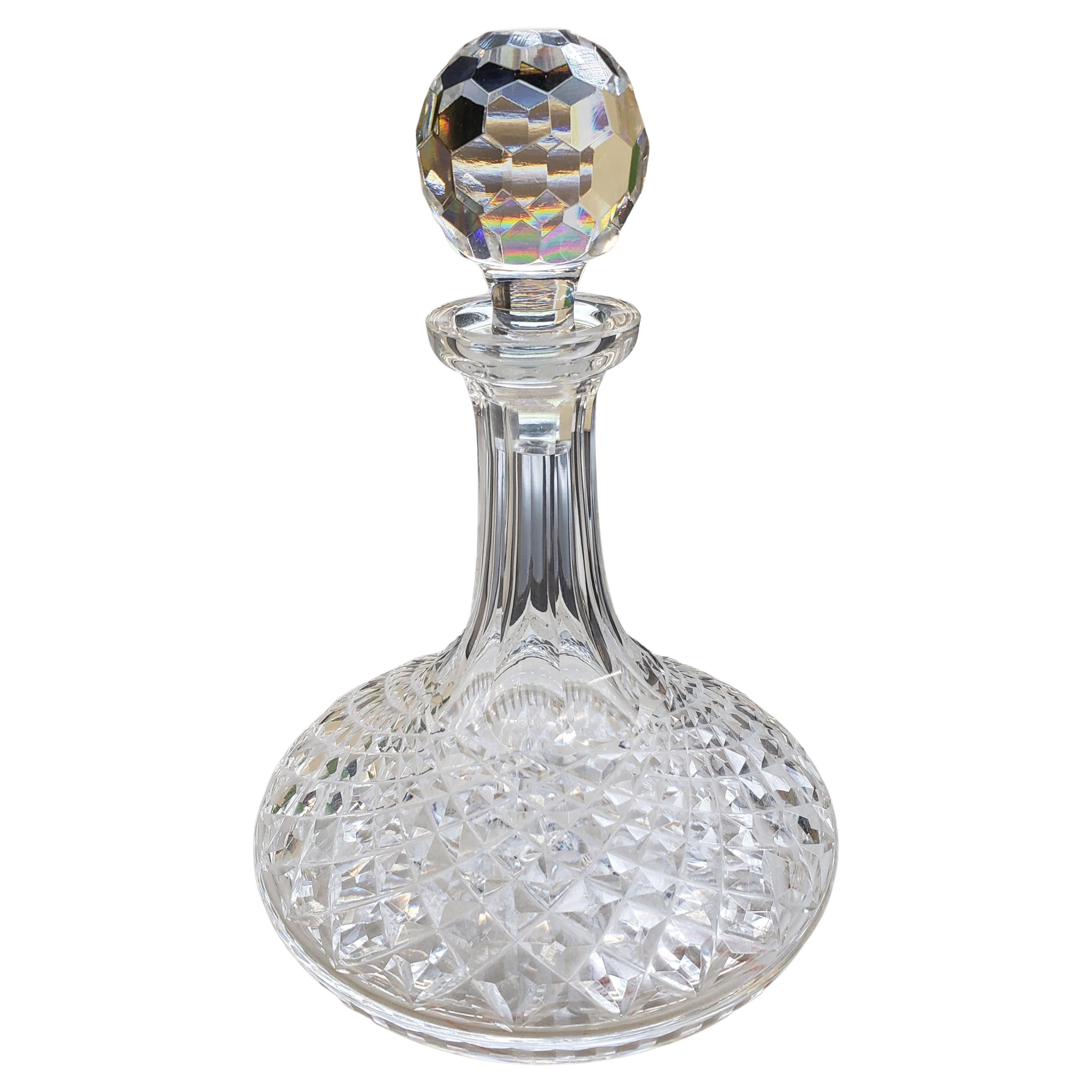 Waterford Crystal Ships Decanter and Stopper Alana For Sale