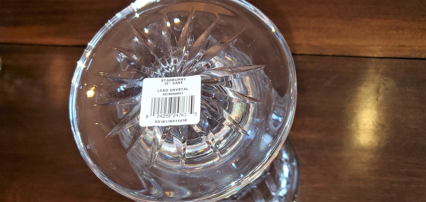 Beaux Arts Waterford Crystal Starburst Vase