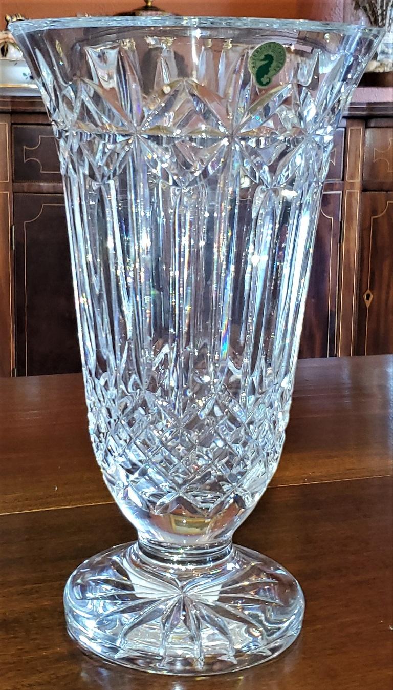 Irish Waterford Crystal Starburst Vase