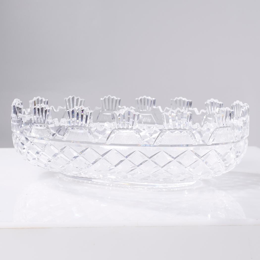 Cristal Waterford Cut Crystal Serving Dish Bowl (bol de service en cristal taillé) en vente