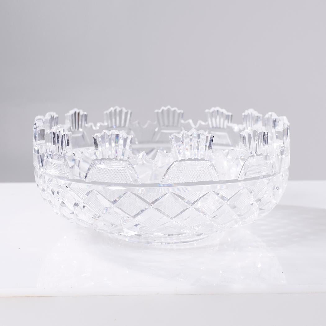 Waterford Cut Crystal Serving Dish Bowl For Sale 2