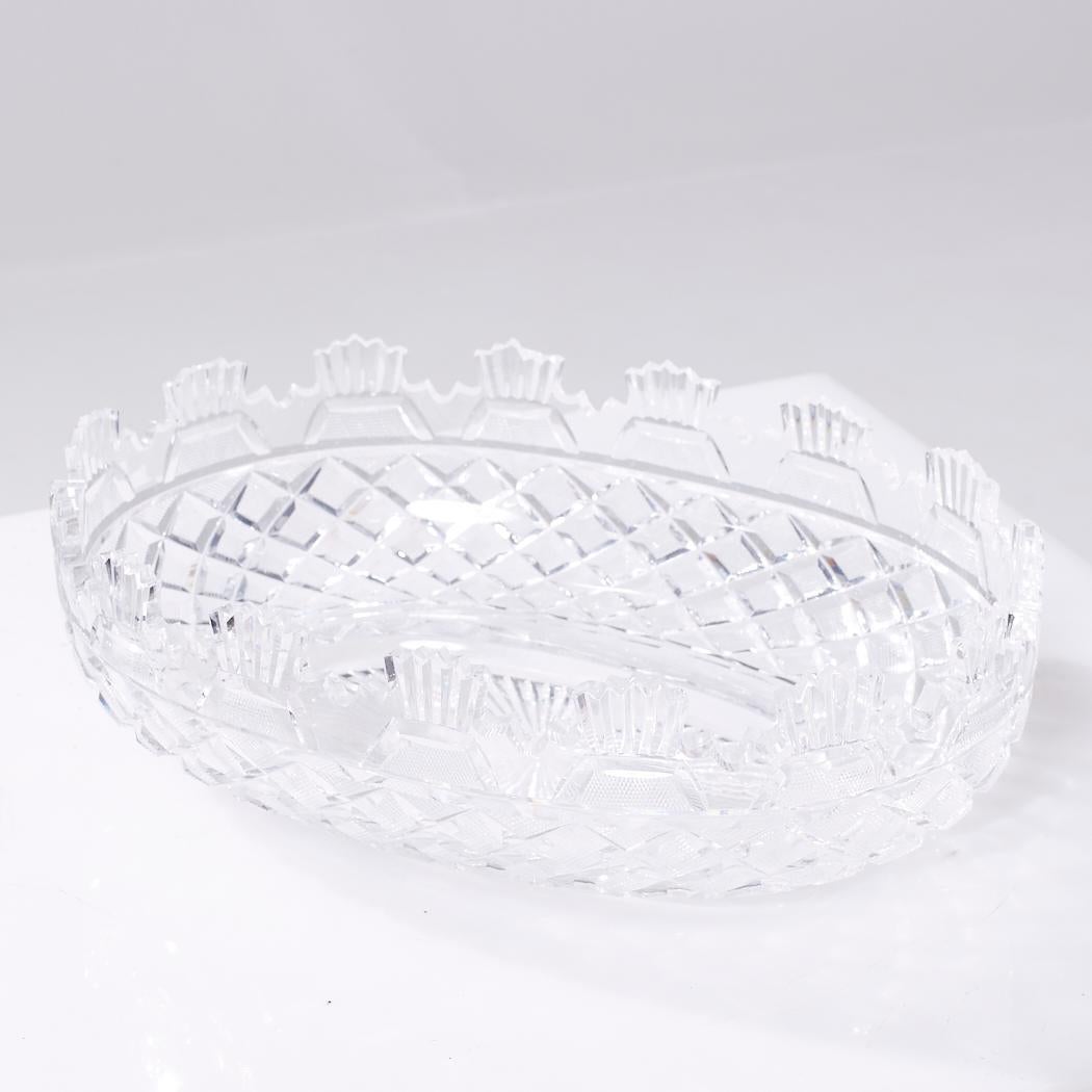 Waterford Cut Crystal Serving Dish Bowl For Sale 3