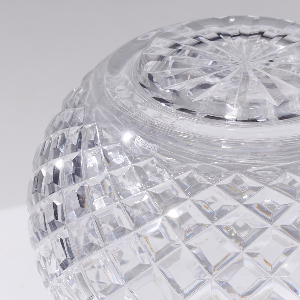 Waterford Cut Crystal Vase Bowl For Sale 4