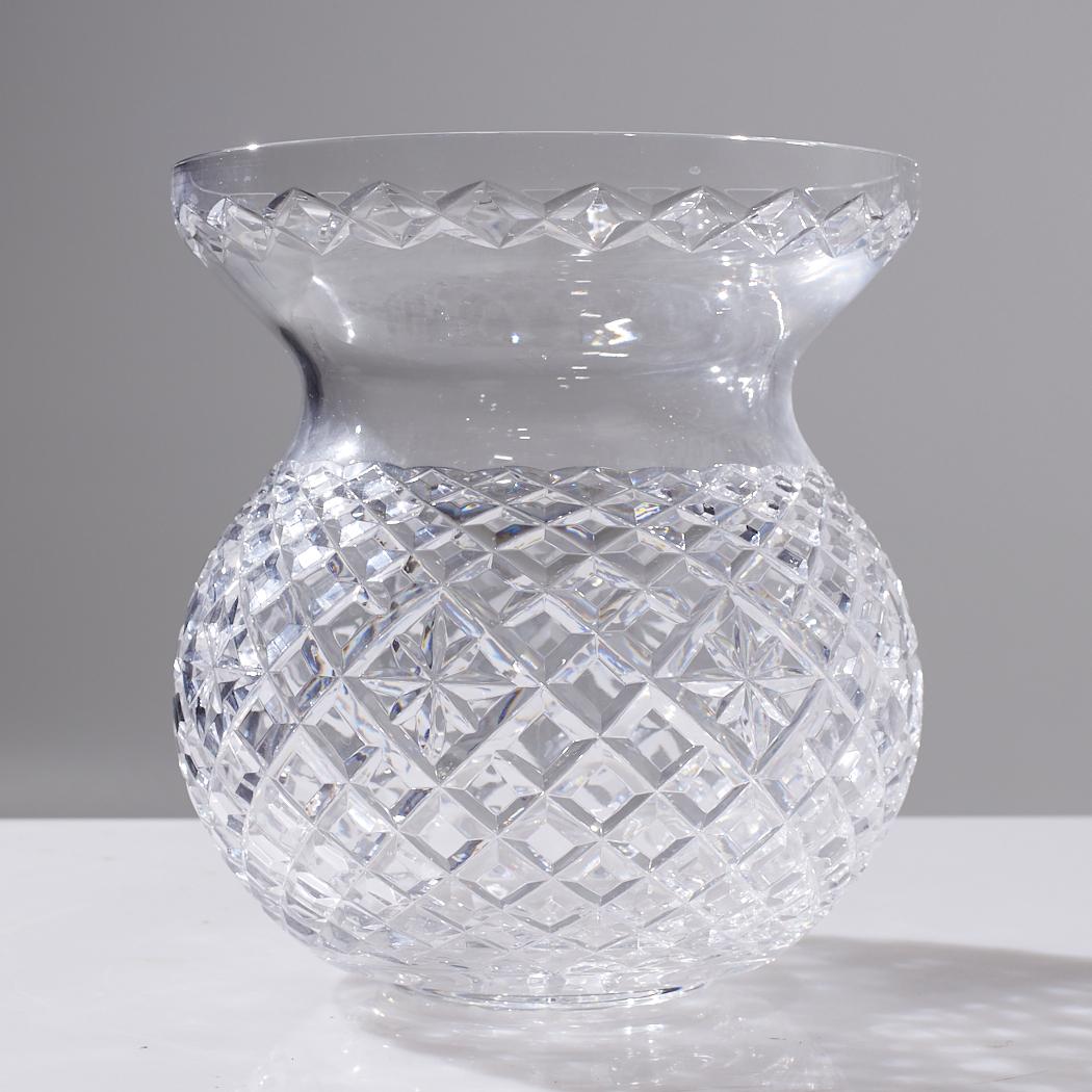 Waterford Cut Crystal Vase Bowl For Sale 1