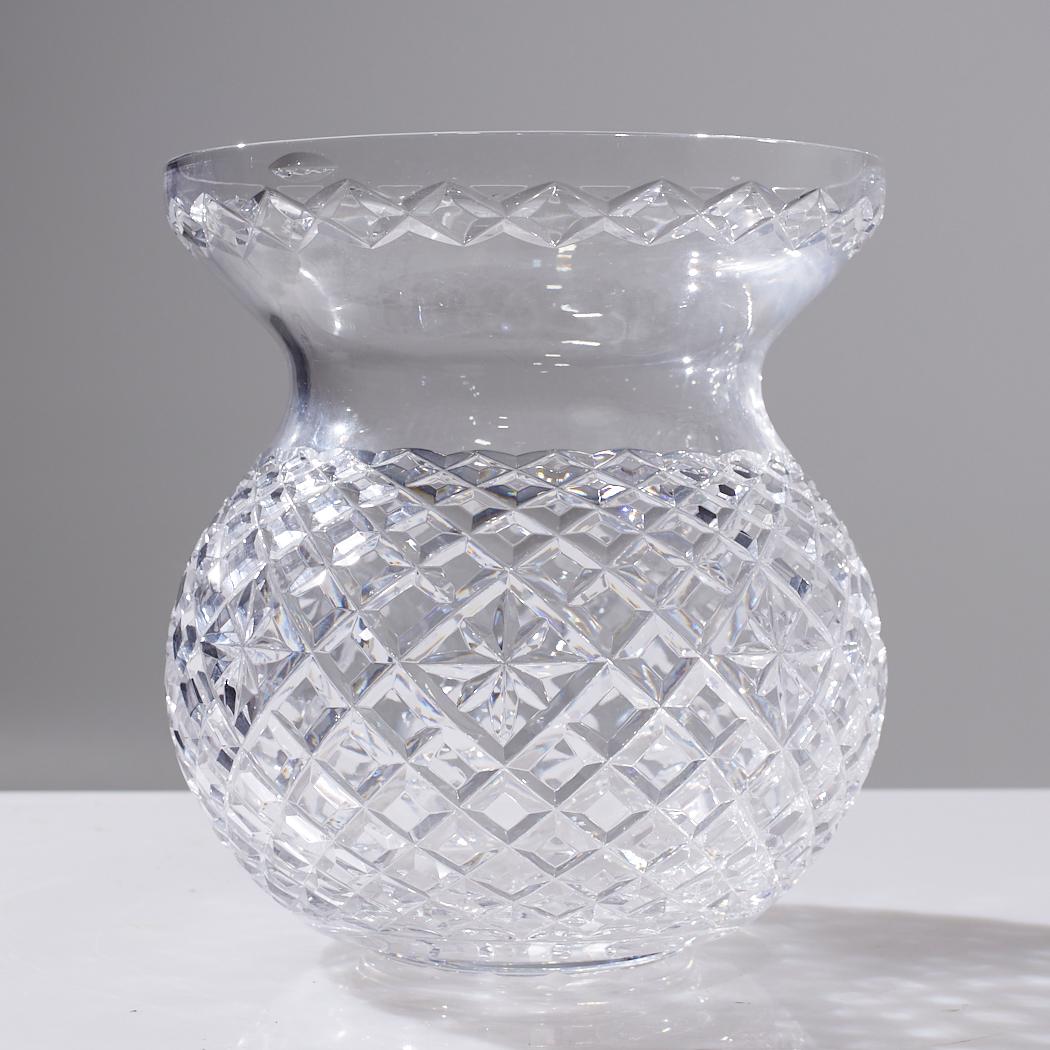 Waterford Cut Crystal Vase Bowl For Sale 2