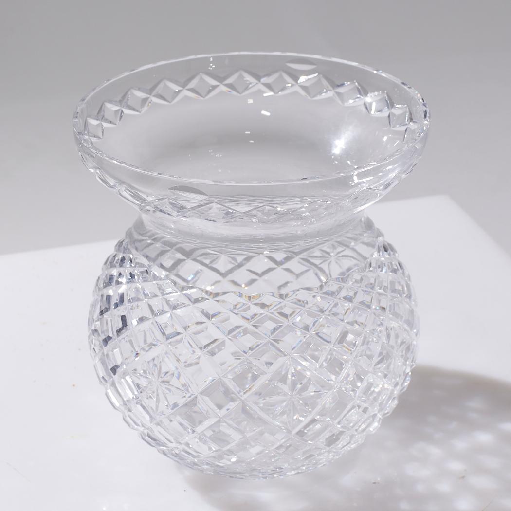 Waterford Cut Crystal Vase Bowl For Sale 3
