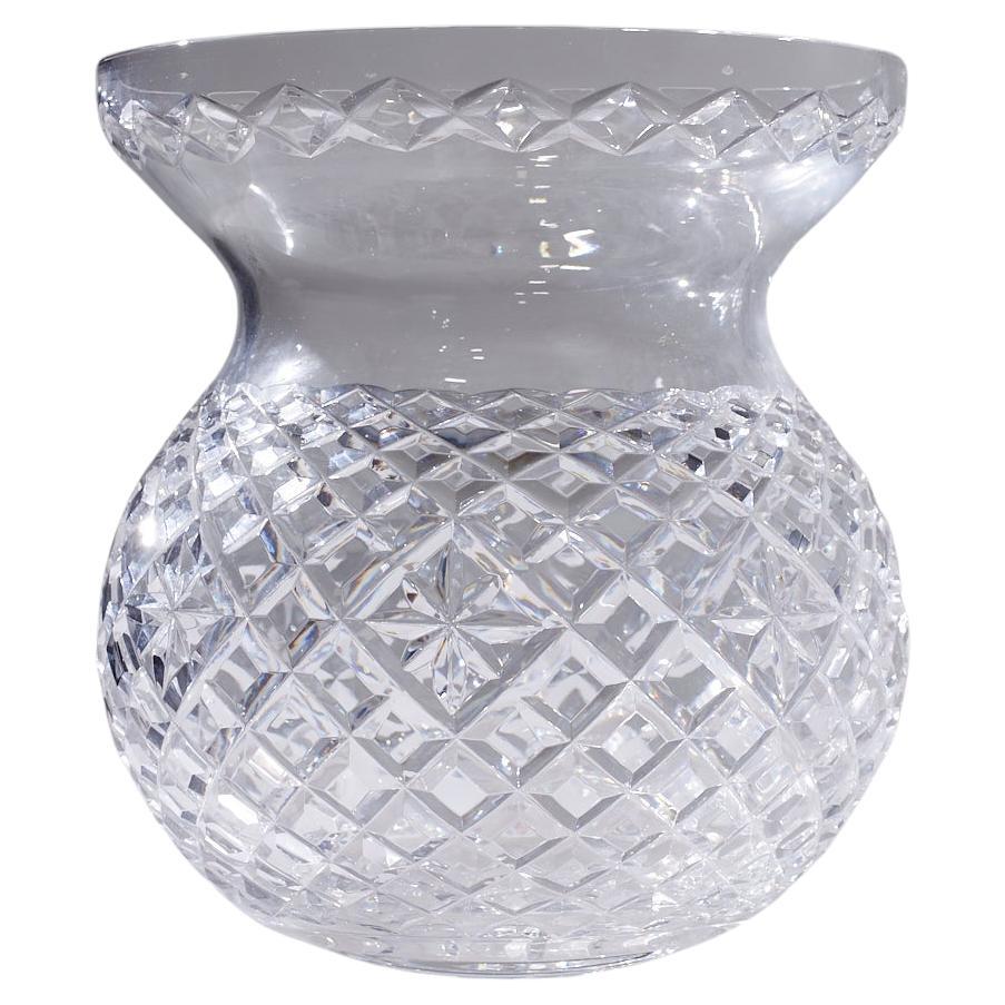Coupe vase en cristal taillé de Waterford en vente