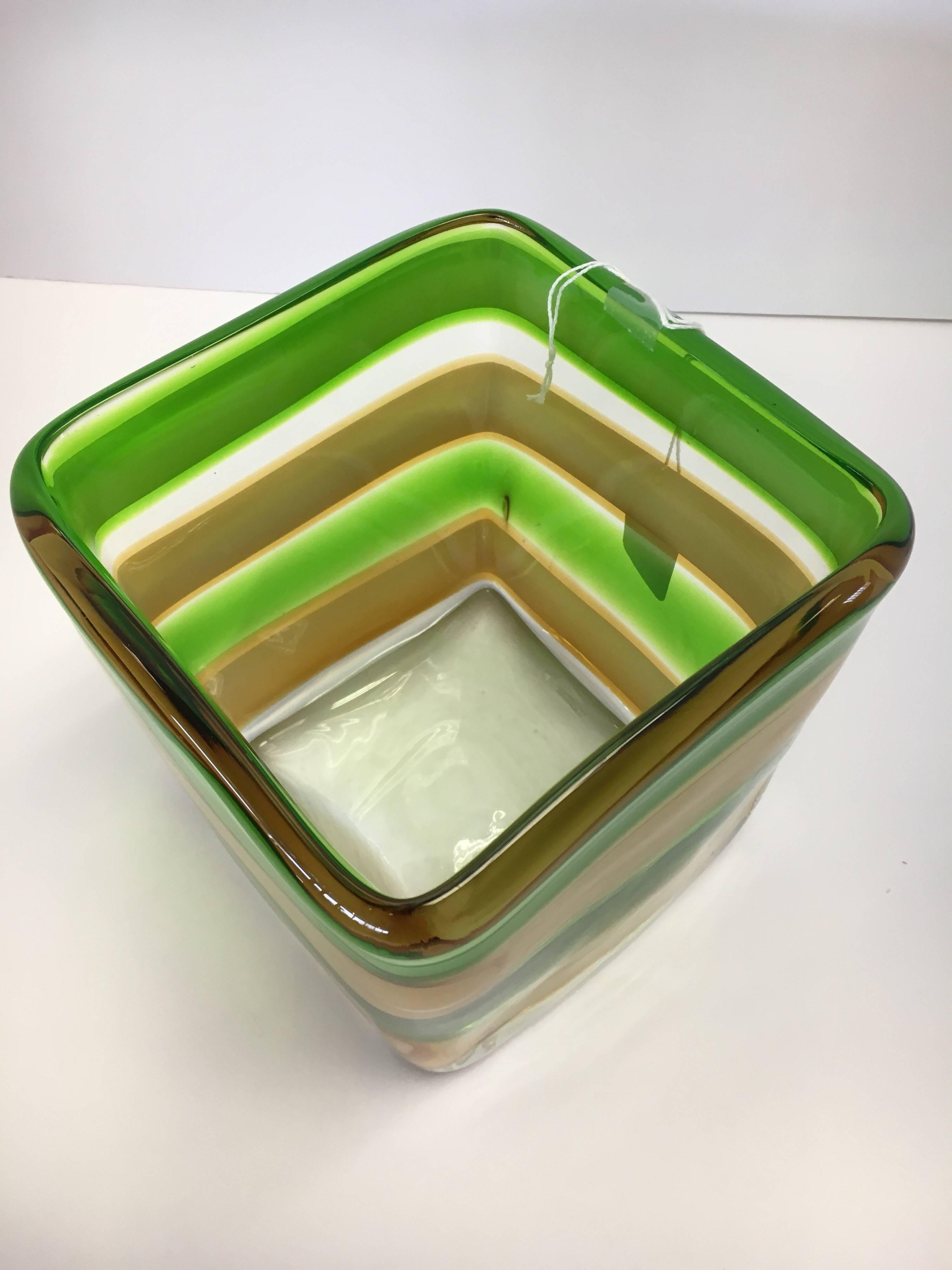 Art Glass Waterford Evolution Vase Dish Bowl Vessel