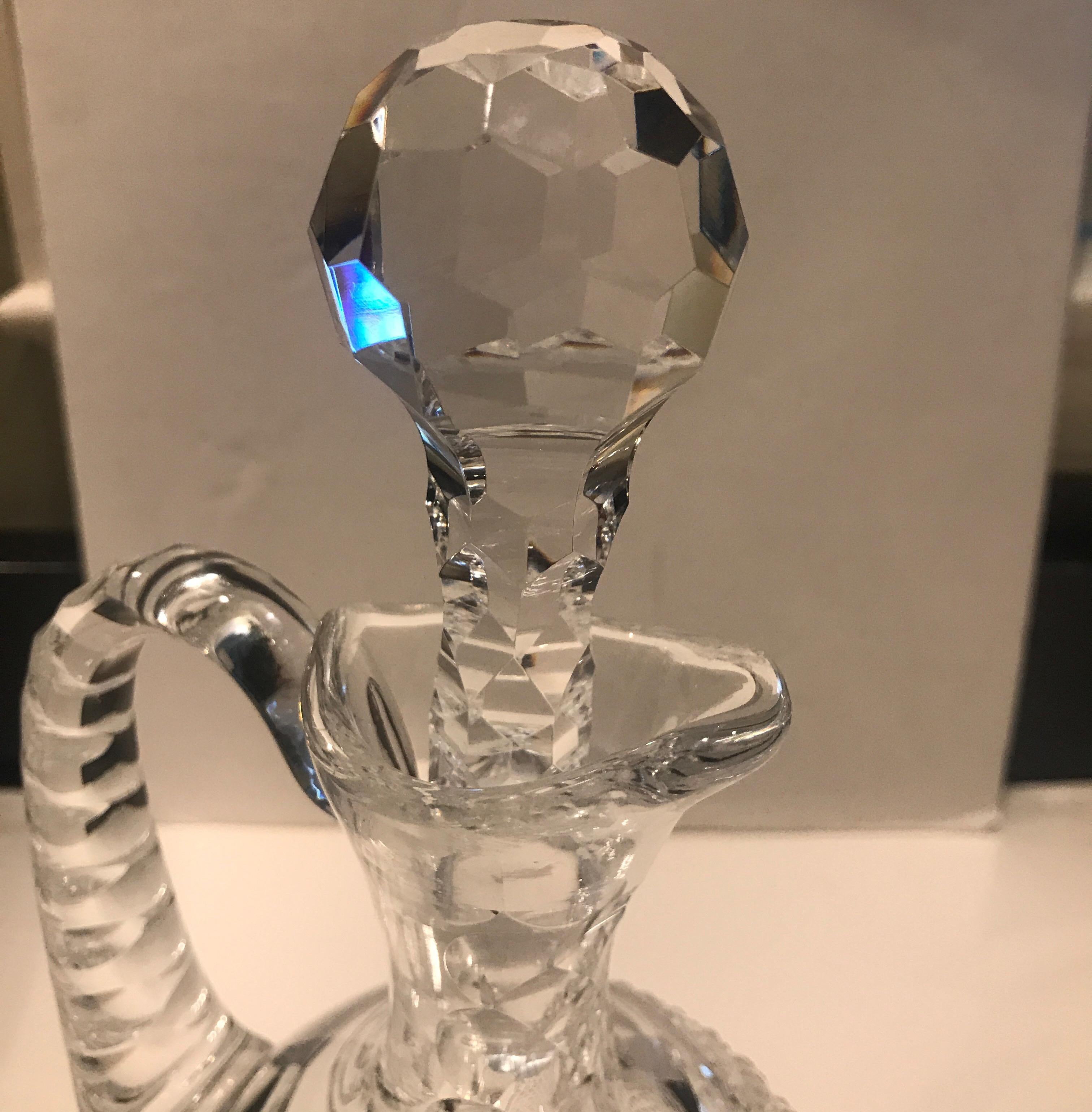Waterford Ireland Master Cutter Wine Claret Decanter In Excellent Condition In Lambertville, NJ