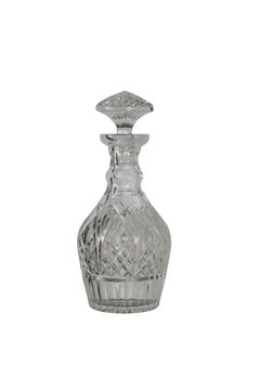 Waterford Irish Crystal Meagher Cut Glass Wine Spirit Decanter & Stopper 12"