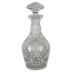 Used Waterford Irish Crystal Meagher Cut Glass Wine Spirit Decanter & Stopper 12"