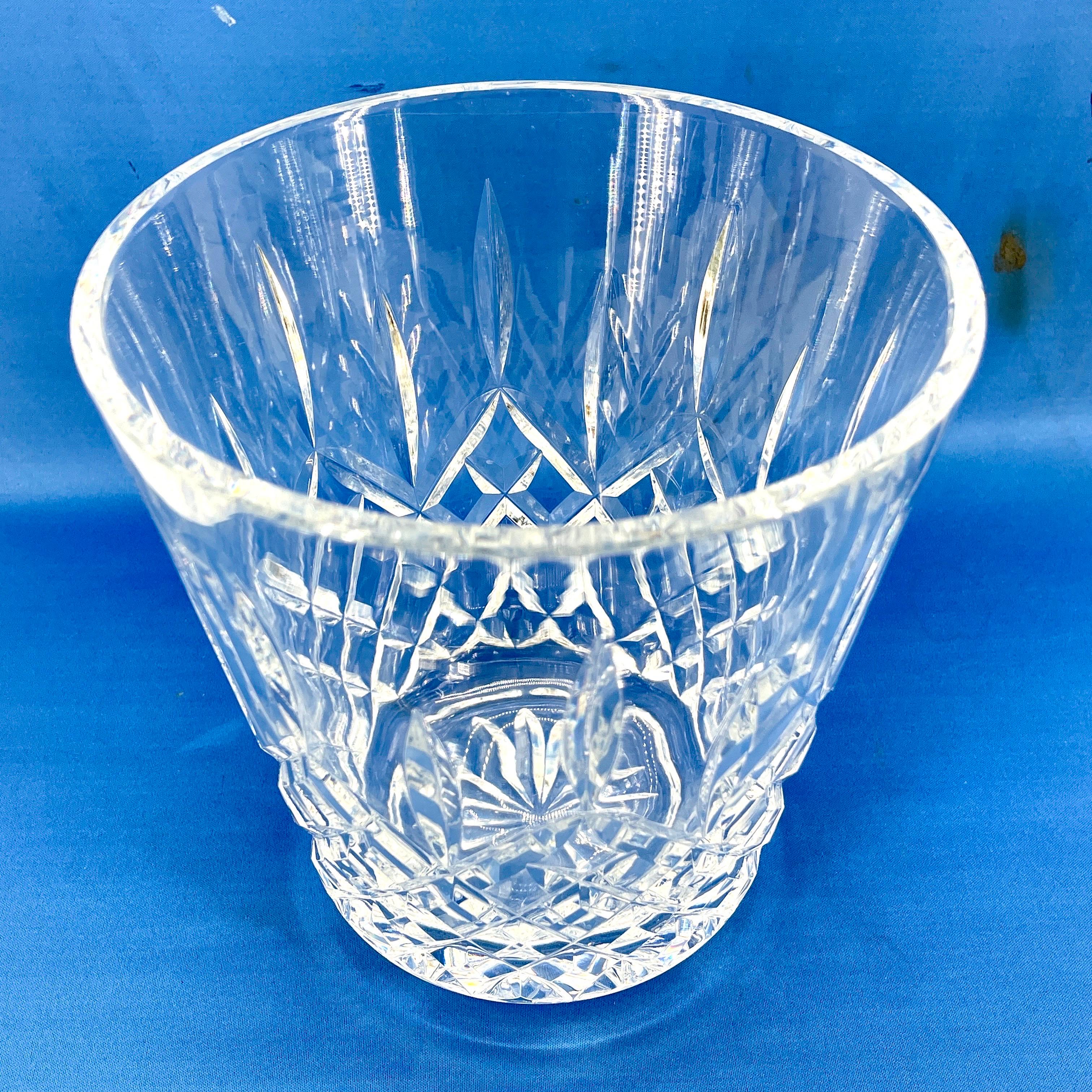 Hand-Crafted Waterford Lismore Crystal Ice Champagne Bucket For Sale