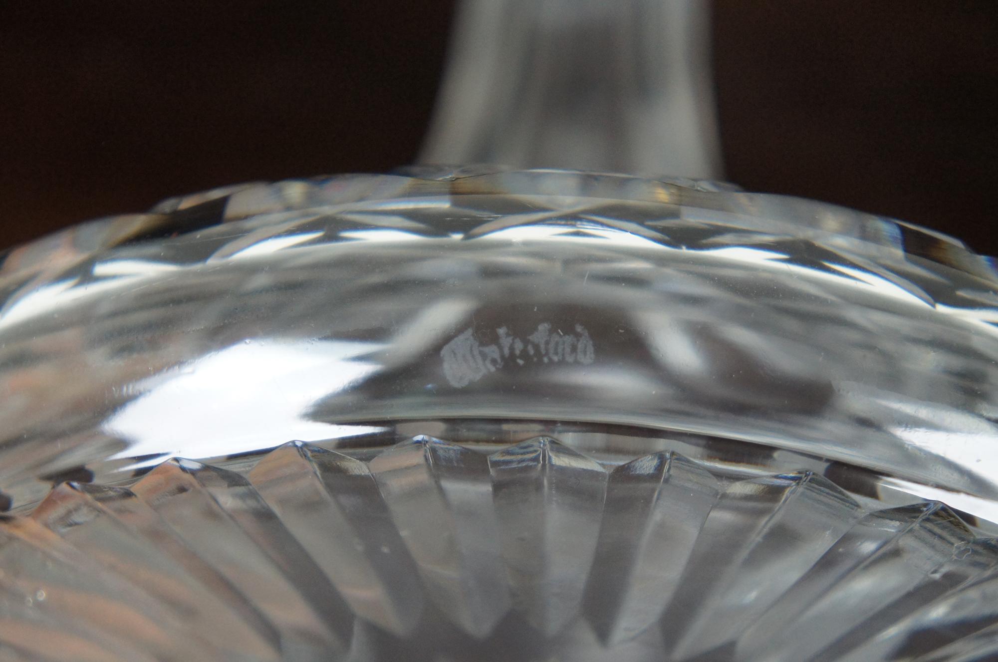 Waterford Lismore Irish Cut Crystal Ships Decanter Bottle Barware Liquor Spirits 2