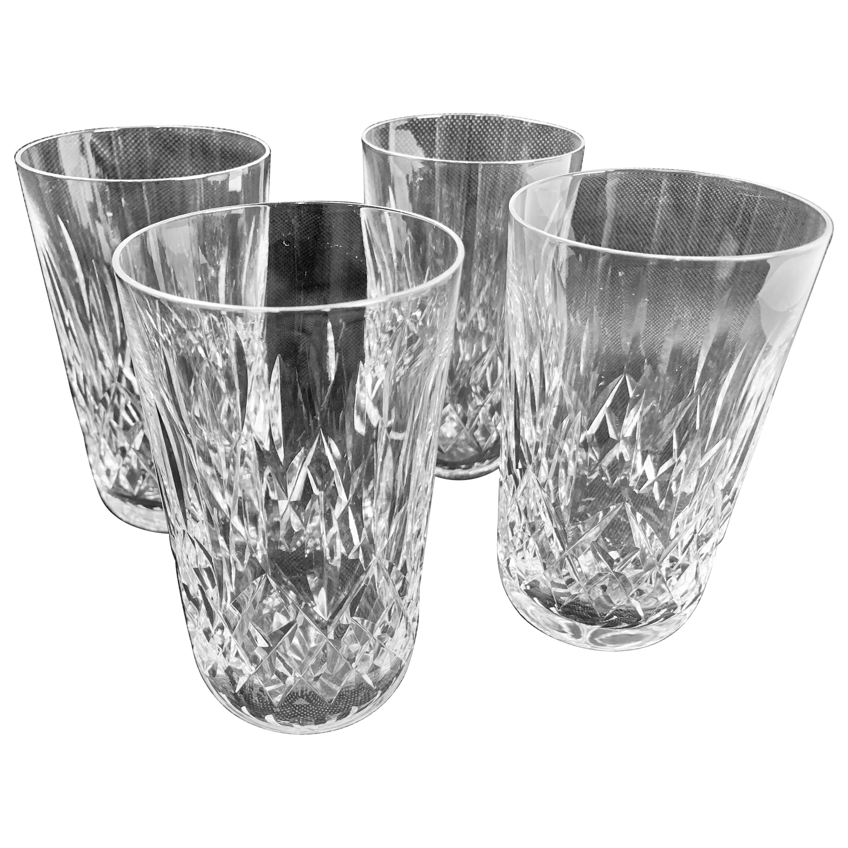 Waterford "Lismore" Pattern Set of Four Highball/Tumbler Glasses