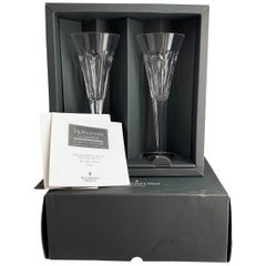 Waterford LOVE Crystal Millennium Champagne Toasting Flute Pair - Germany