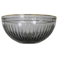 Waterford Marquis Hanover Gold Rimmed Cut Crystal Round Bowl