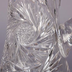 Waterford School American Brilliant Cut Crystal Pinwheel Water Pitcher