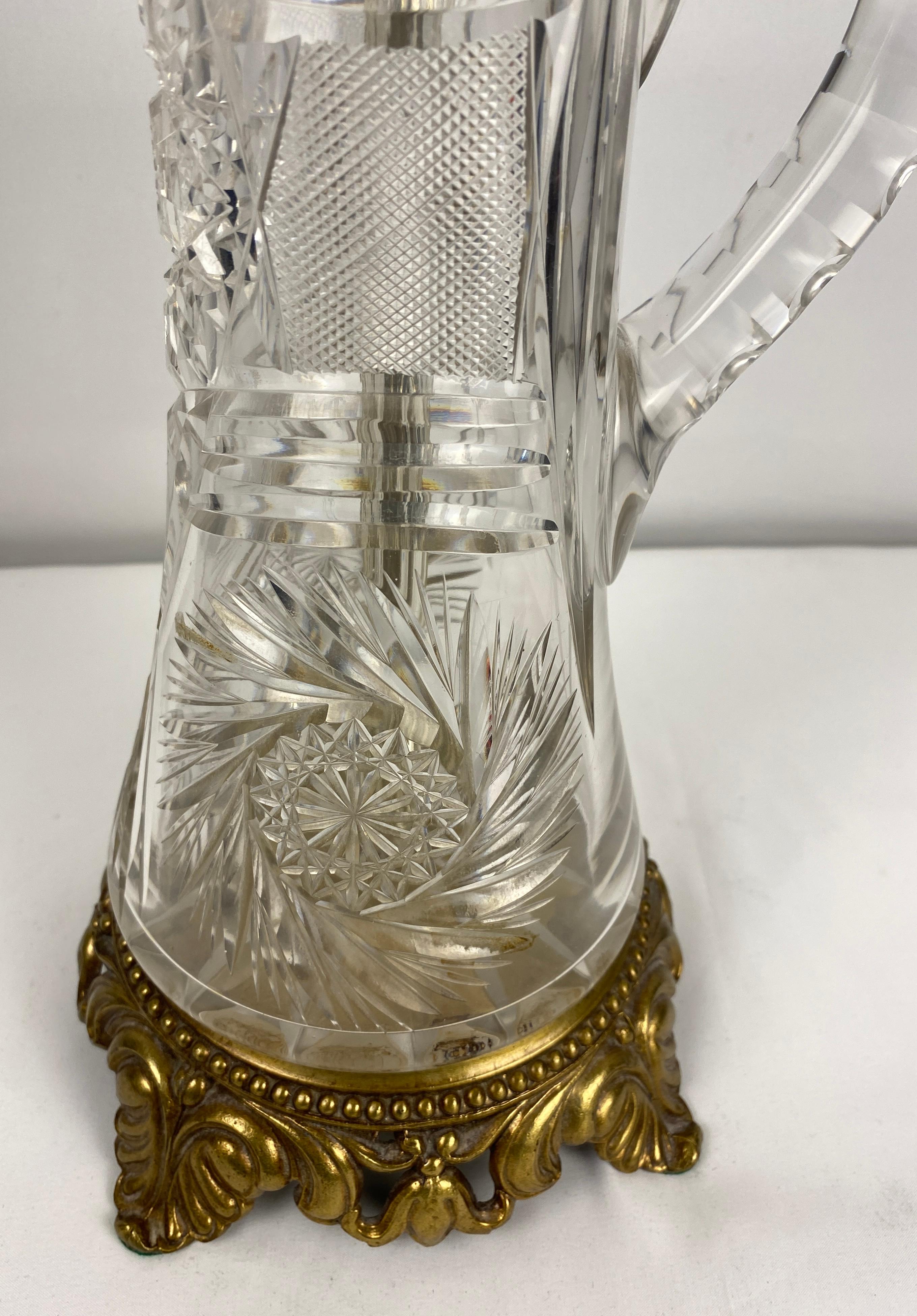 Lampe de table en cristal de style Waterford en vente 1