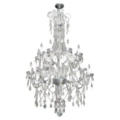 Waterford Style Large Crystal 20 Light Chandelier