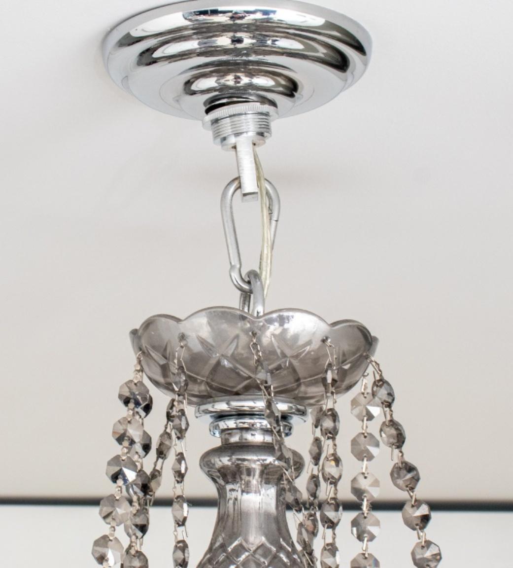 Waterford Style Smoky Crystal 20 Arm Chandelier 3