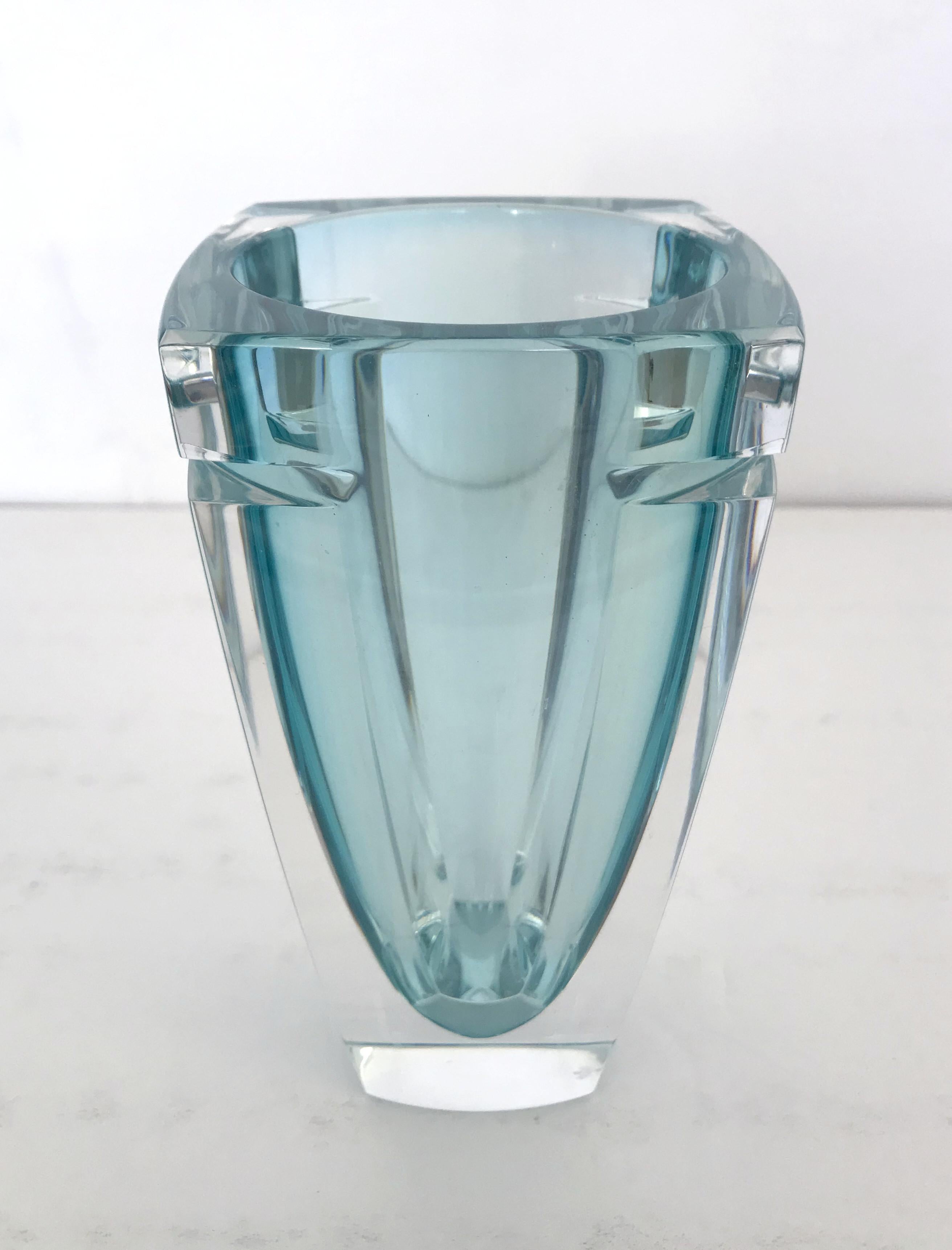 waterford blue vase