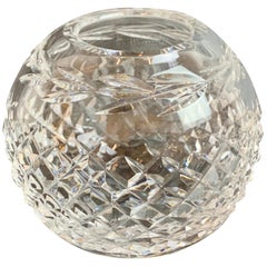 Retro Waterford Cut Lead Crystal Rose Bowl in the Glandore Pattern