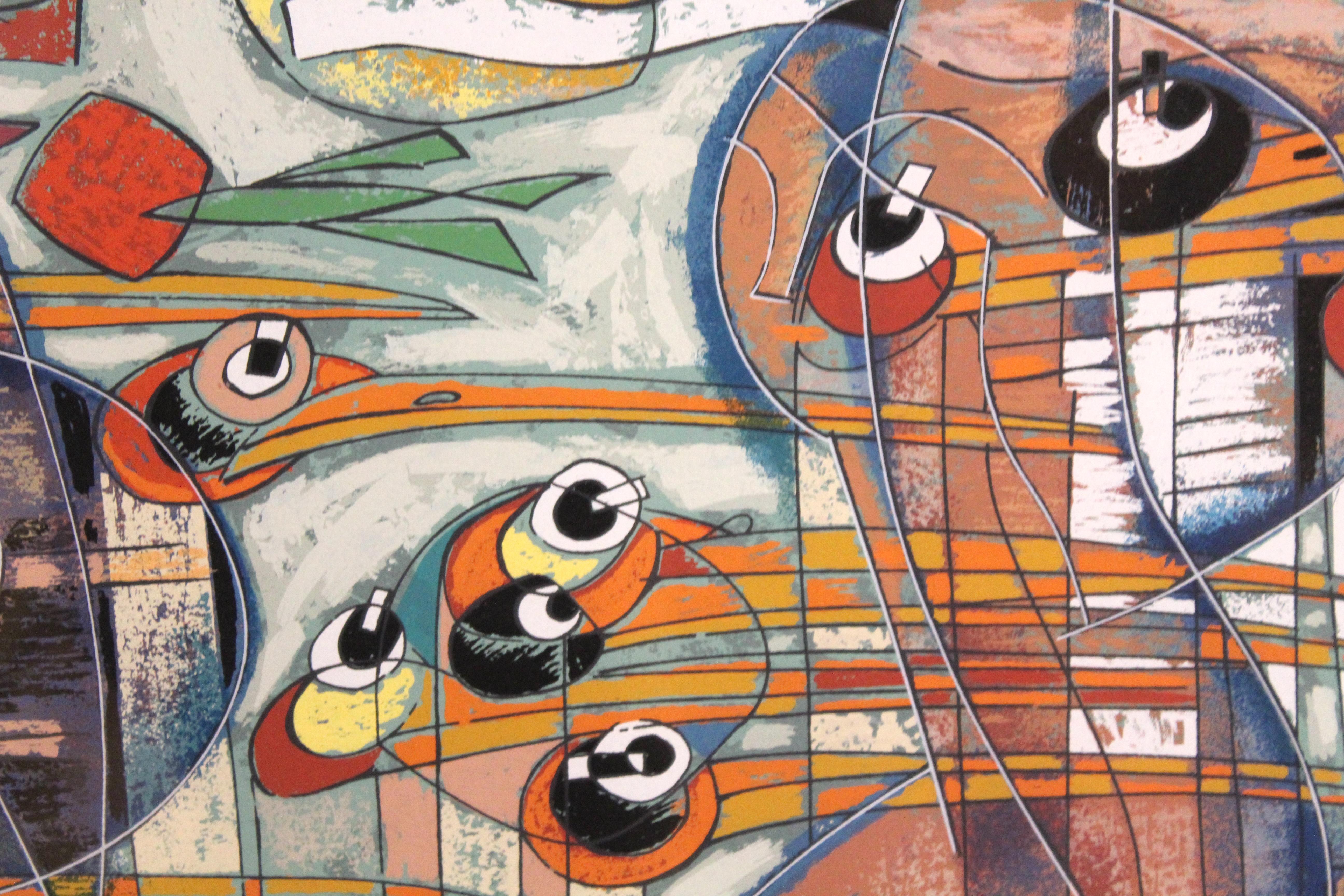 'Waterfront' by He Neng 102/293 In Good Condition For Sale In Brooklyn, NY