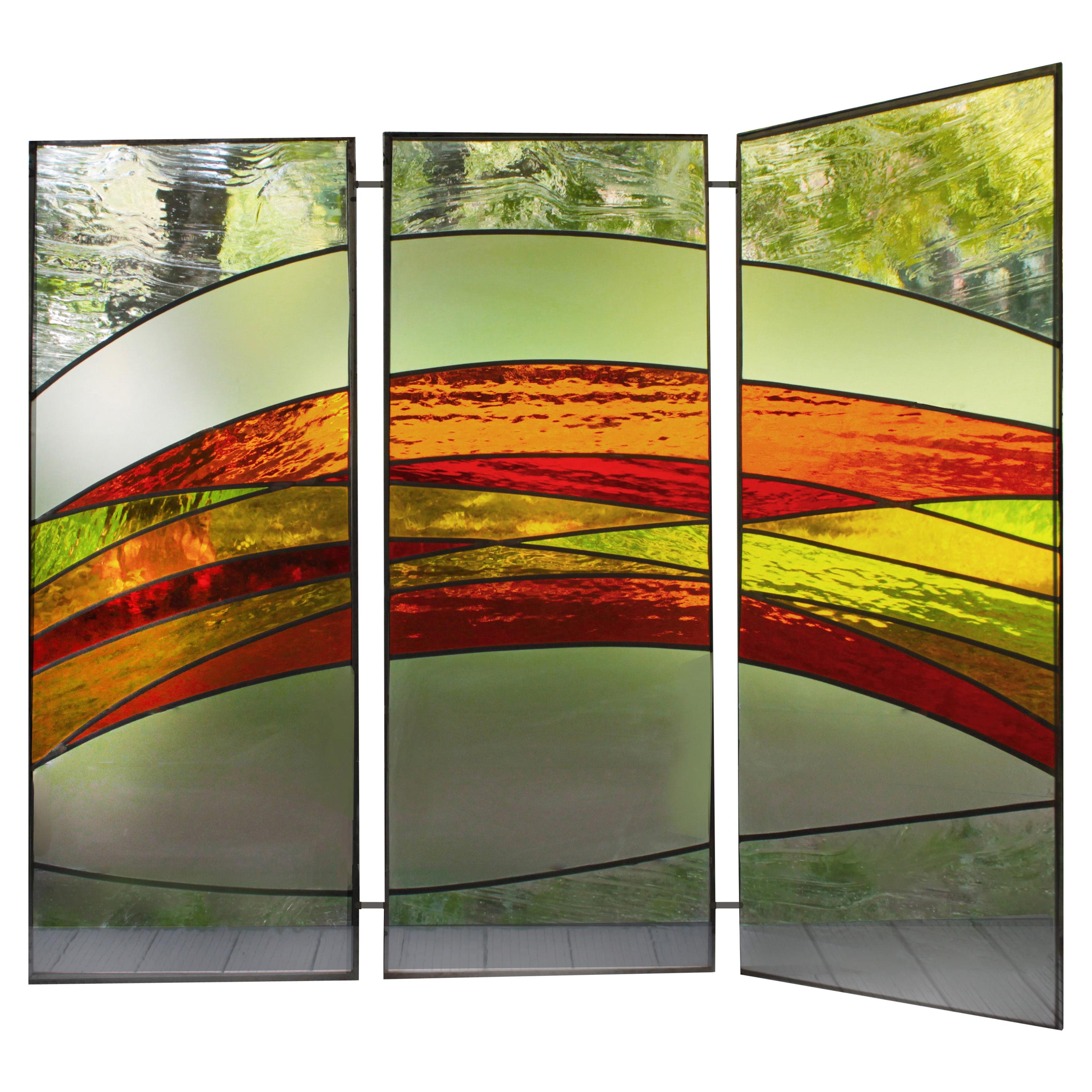 Waterglas, Artistic Glass Screen Adaptable for Luxury Windows For Sale