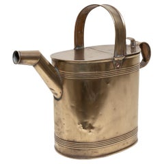 Antique Watering Can Hot Water Jug Brass Large 49cm., 19" long