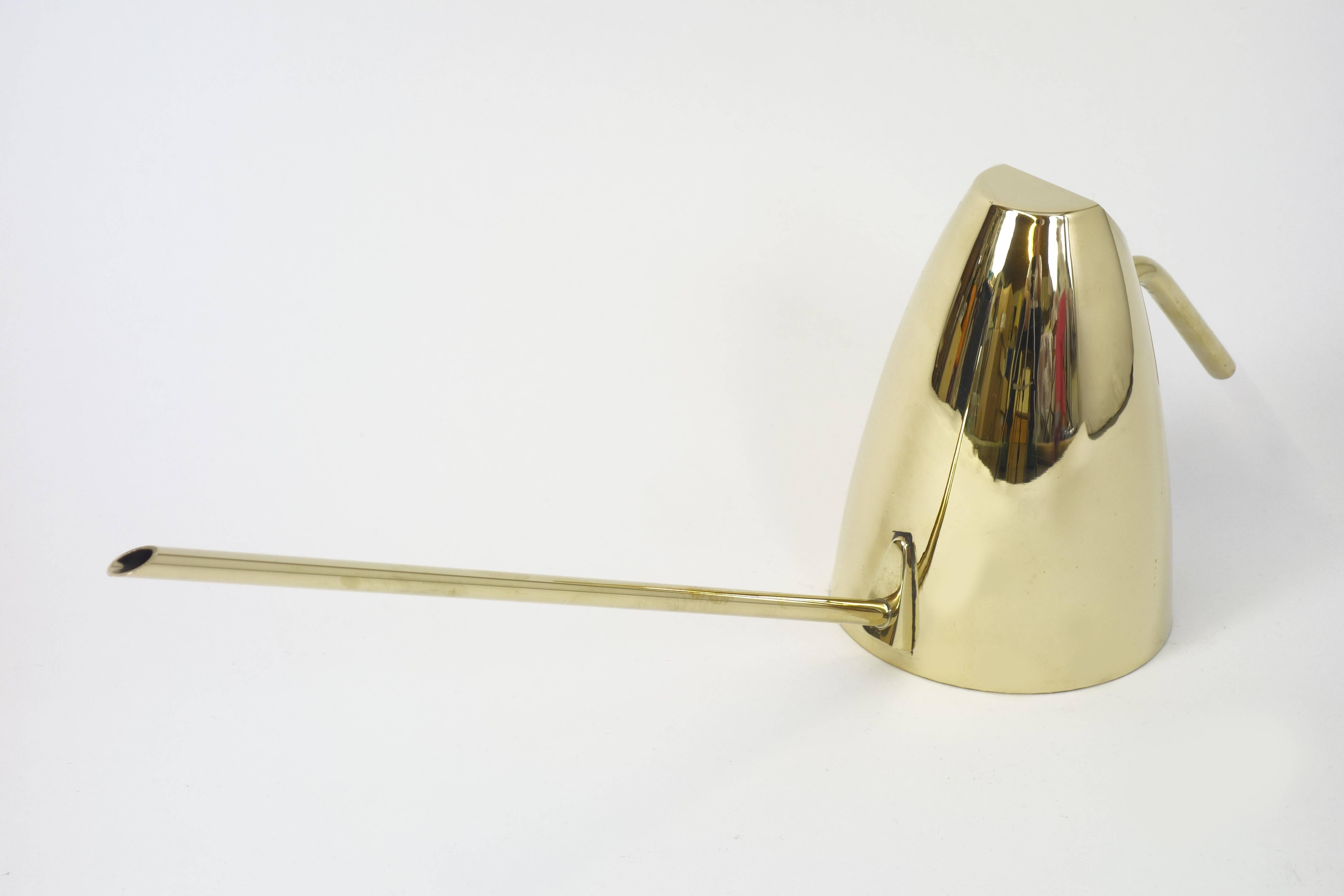 Late 20th Century Watering Can Made of Solid Brass by Austrian Designer Carl Auböck, Vienna, 1970s For Sale