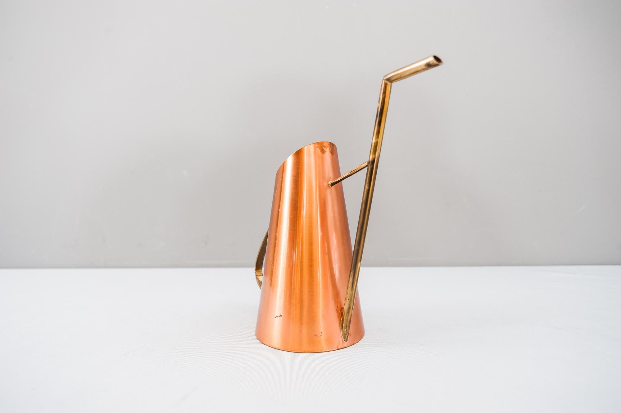 Watering Can Vienna circa 1950s Copper and Brass 4