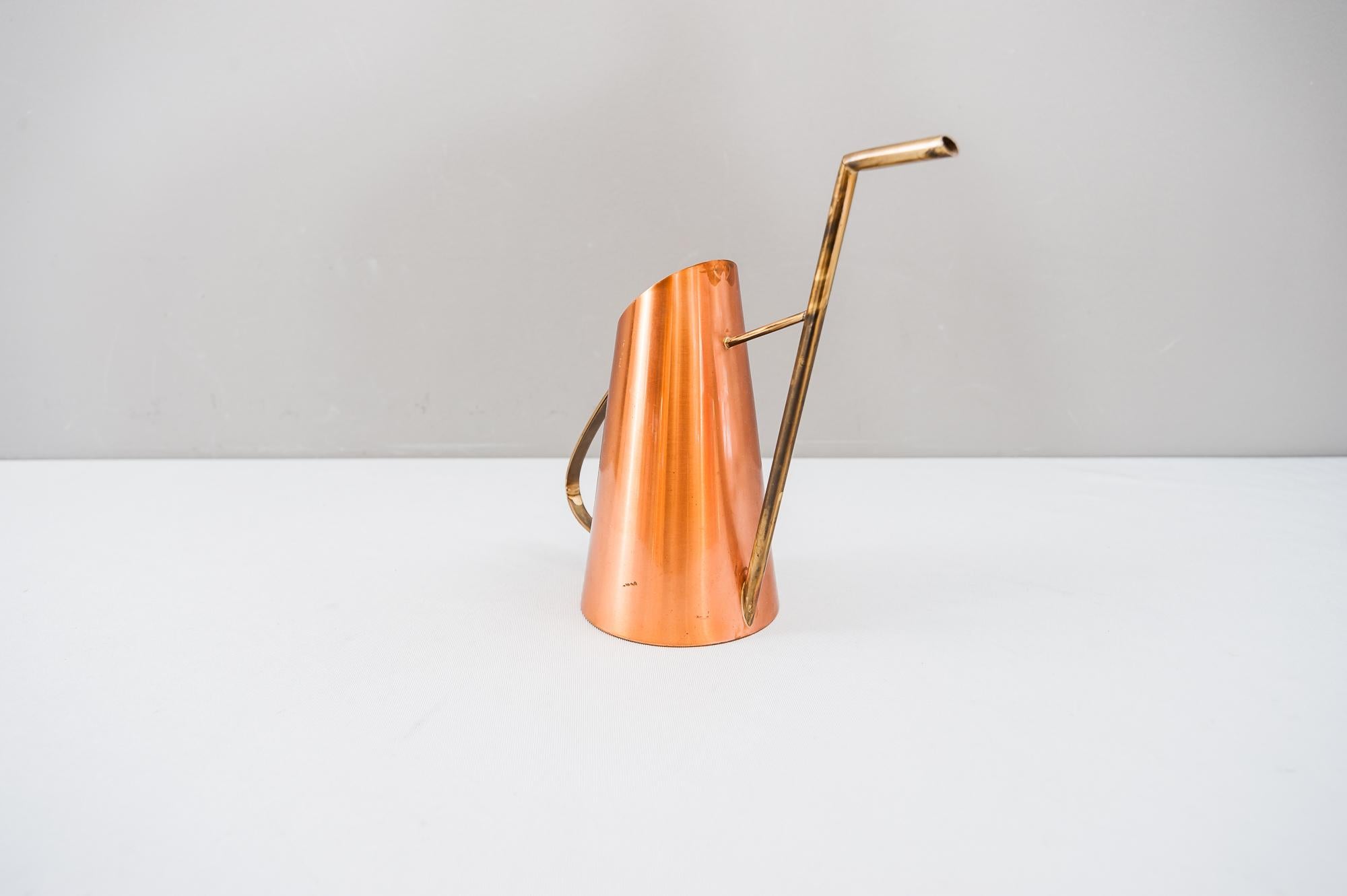 Mid-Century Modern Watering Can Vienna circa 1950s Copper and Brass