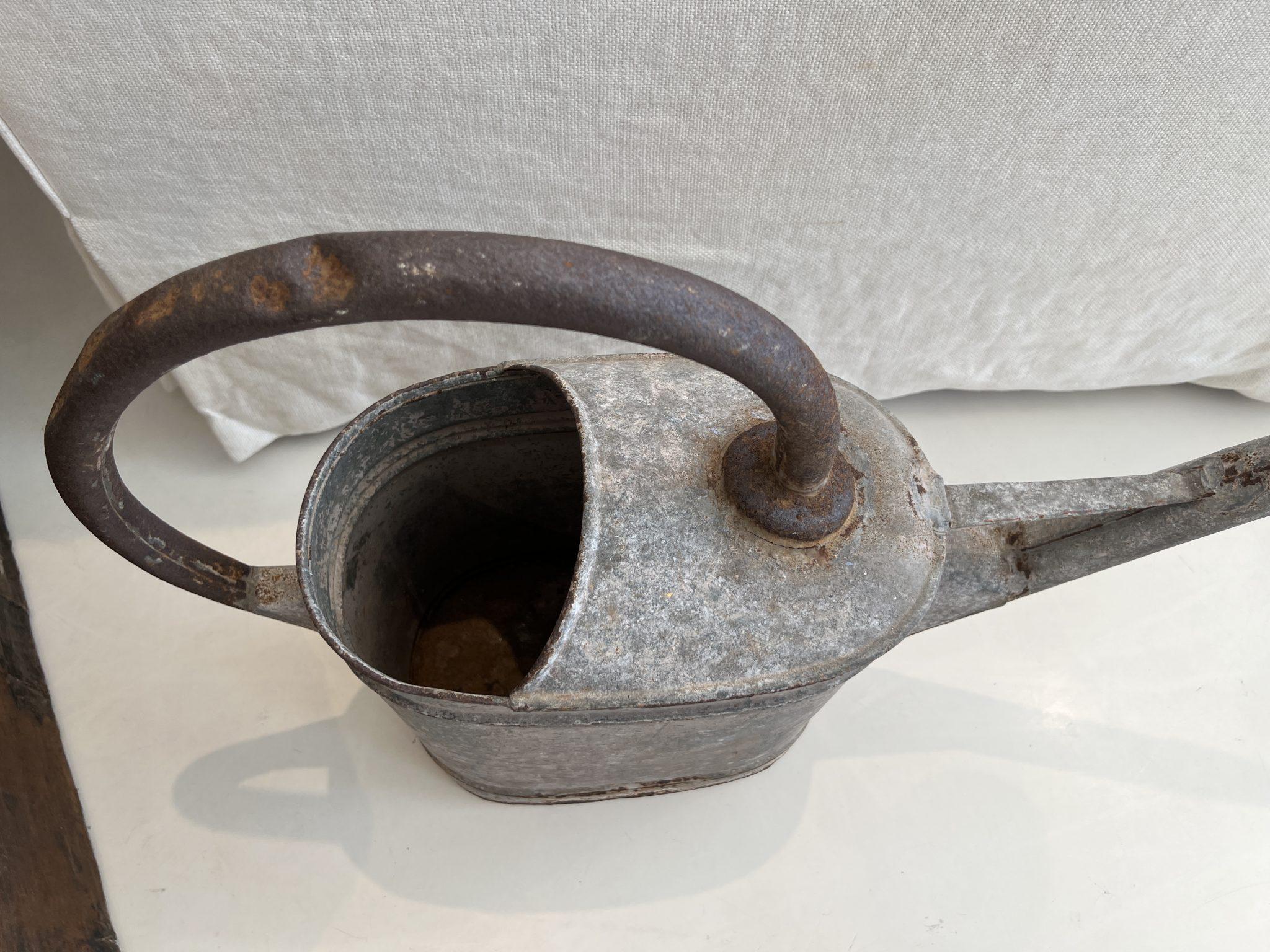19th Century Watering Can with Spout For Sale