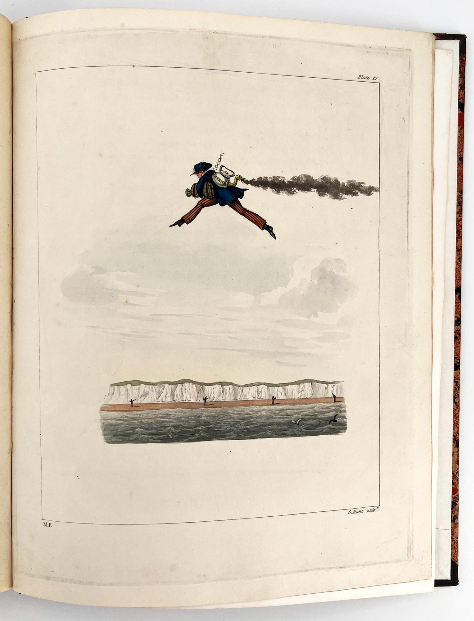 
Egerton, M. y George Hunt
Aquí y Allá sobre el Agua: Siendo Cullings en un Viaje a los Países Bajos. (El Campo de Batalla y Monumentos - Waterloo, &c.) por Omnium Gatherum.

Londres: George Hunt, 1825. 
4to; 10 x 8 3/8 in. (253 x 212 mm); (2), 34
