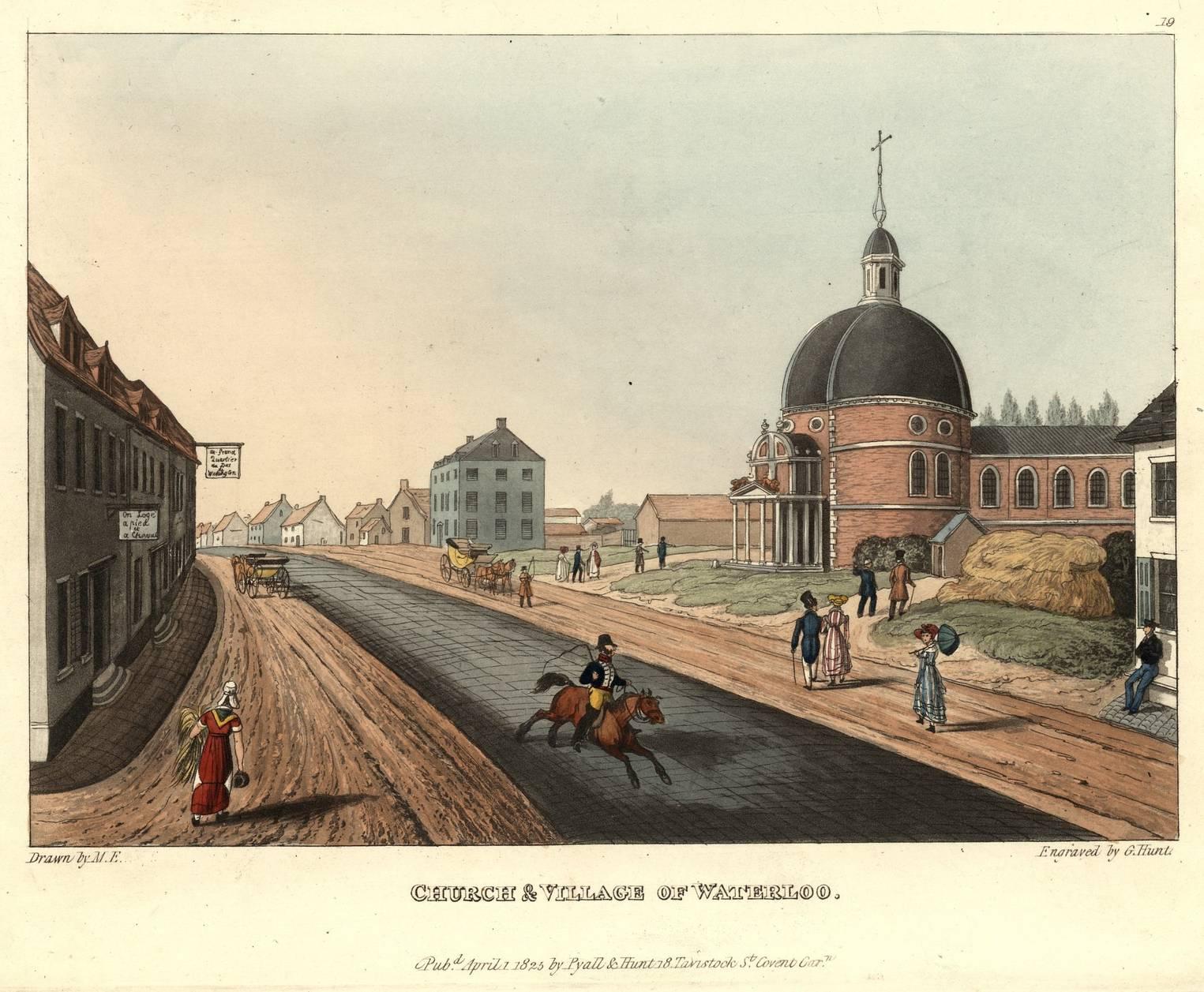 Waterloo - por M. Egerton y G. Hunt, con 24 láminas coloreadas a mano en Excelente estado para la venta en Middletown, NY