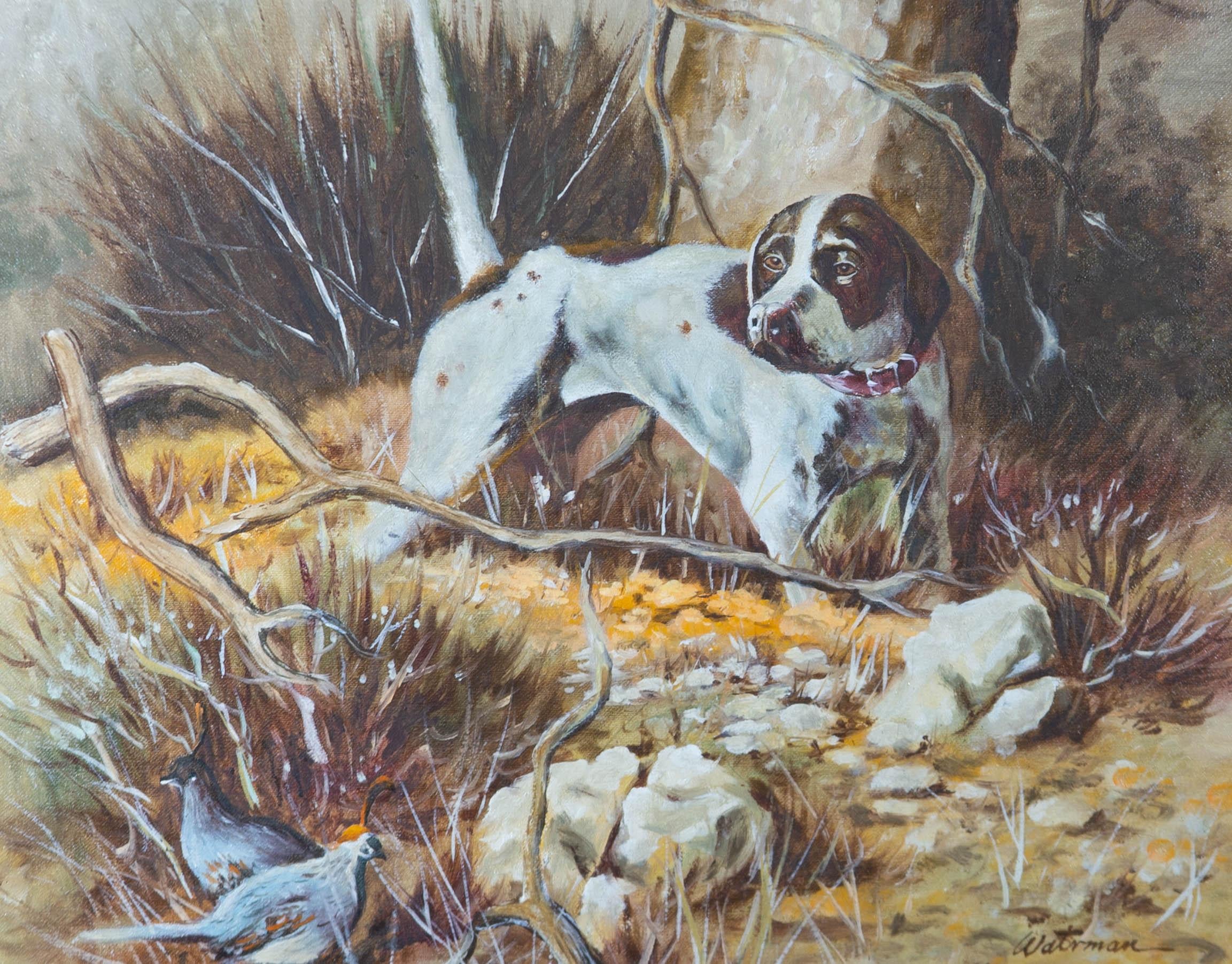 english pointer painting