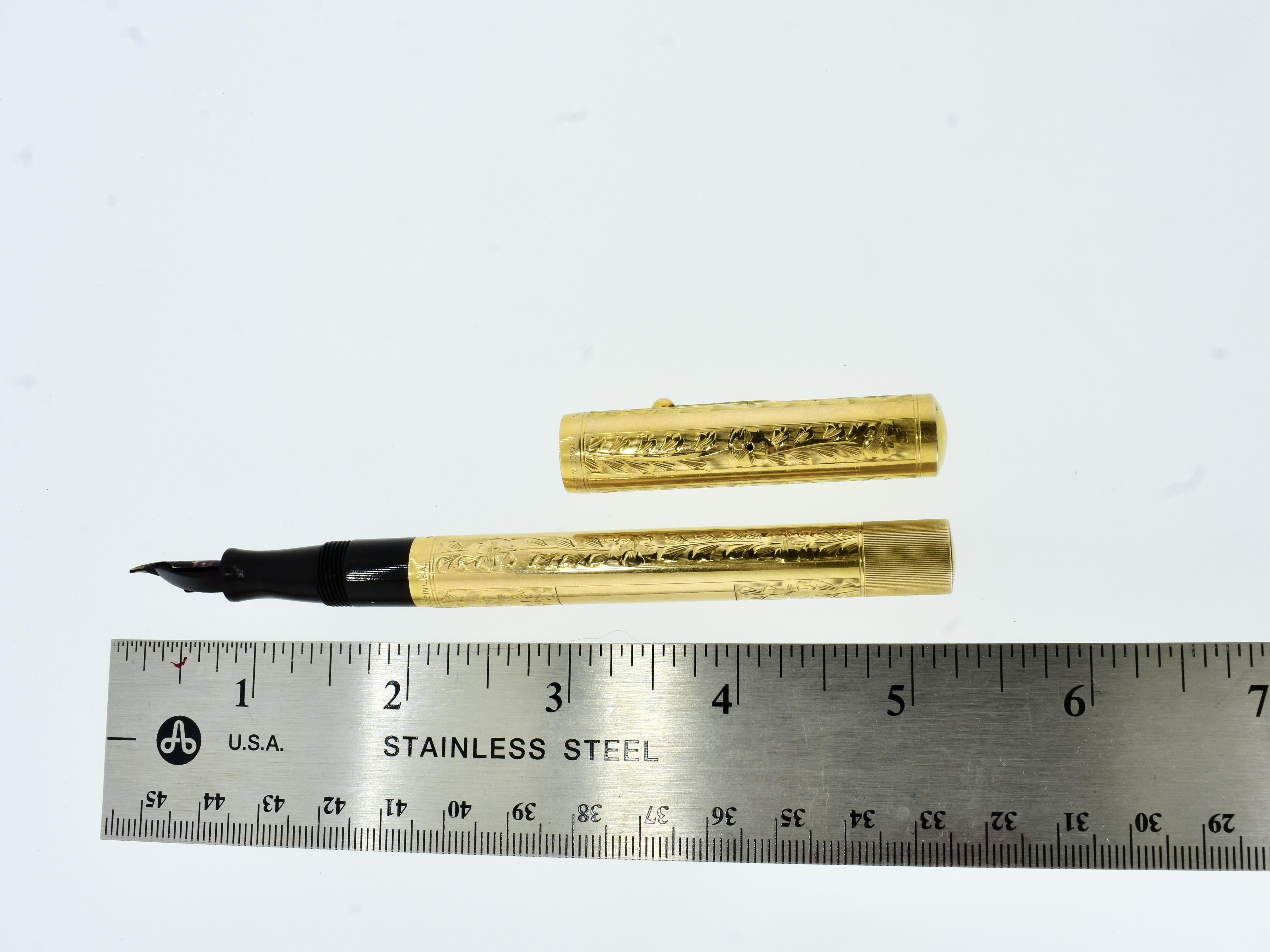 Waterman's 14K Fountain Pen with Original Box and Papers, c. 1915. 5