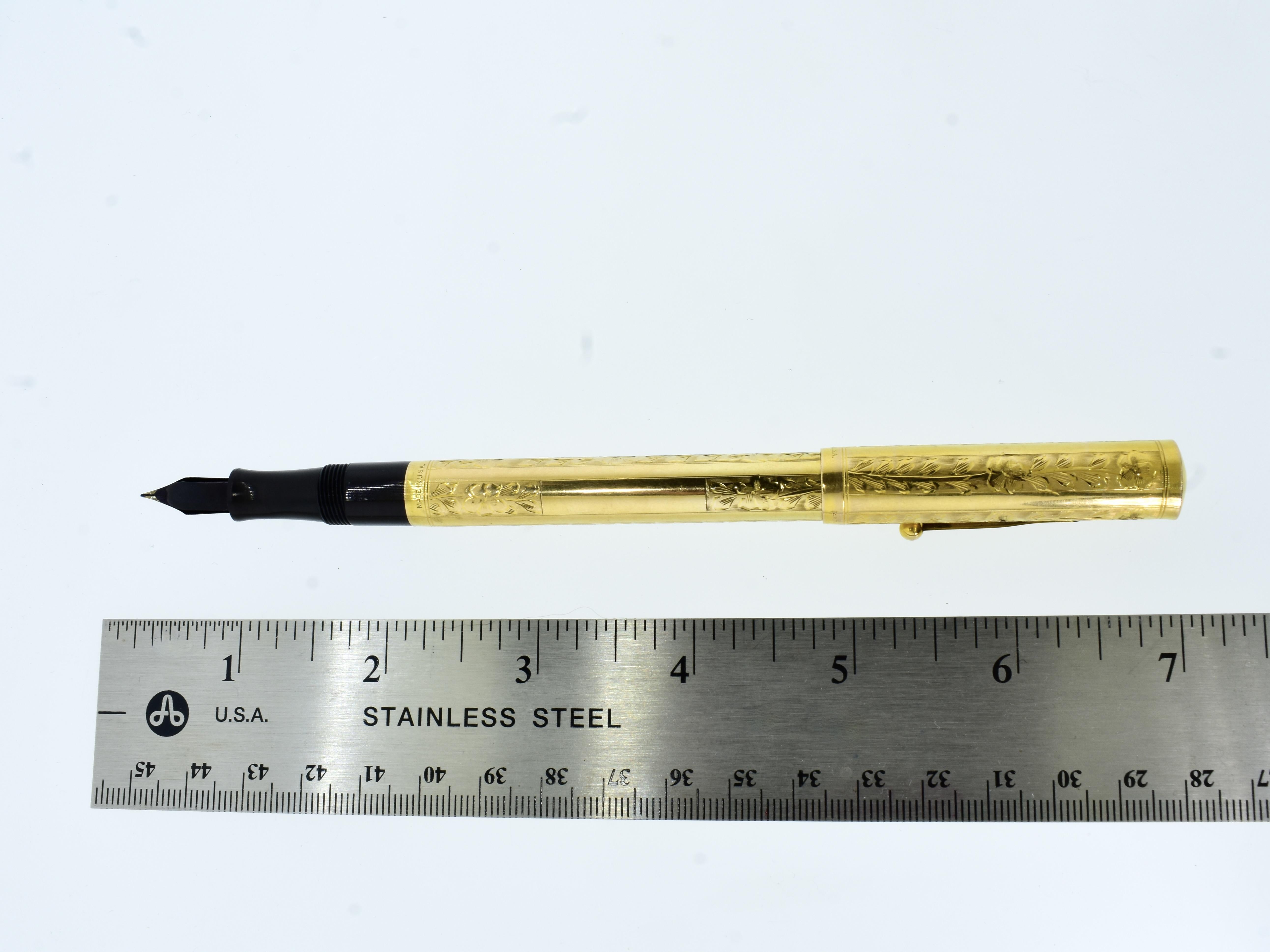 Waterman's 14K Fountain Pen with Original Box and Papers, c. 1915. 7