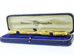 Waterman's 14K Fountain Pen with Original Box and Papers, c. 1915.