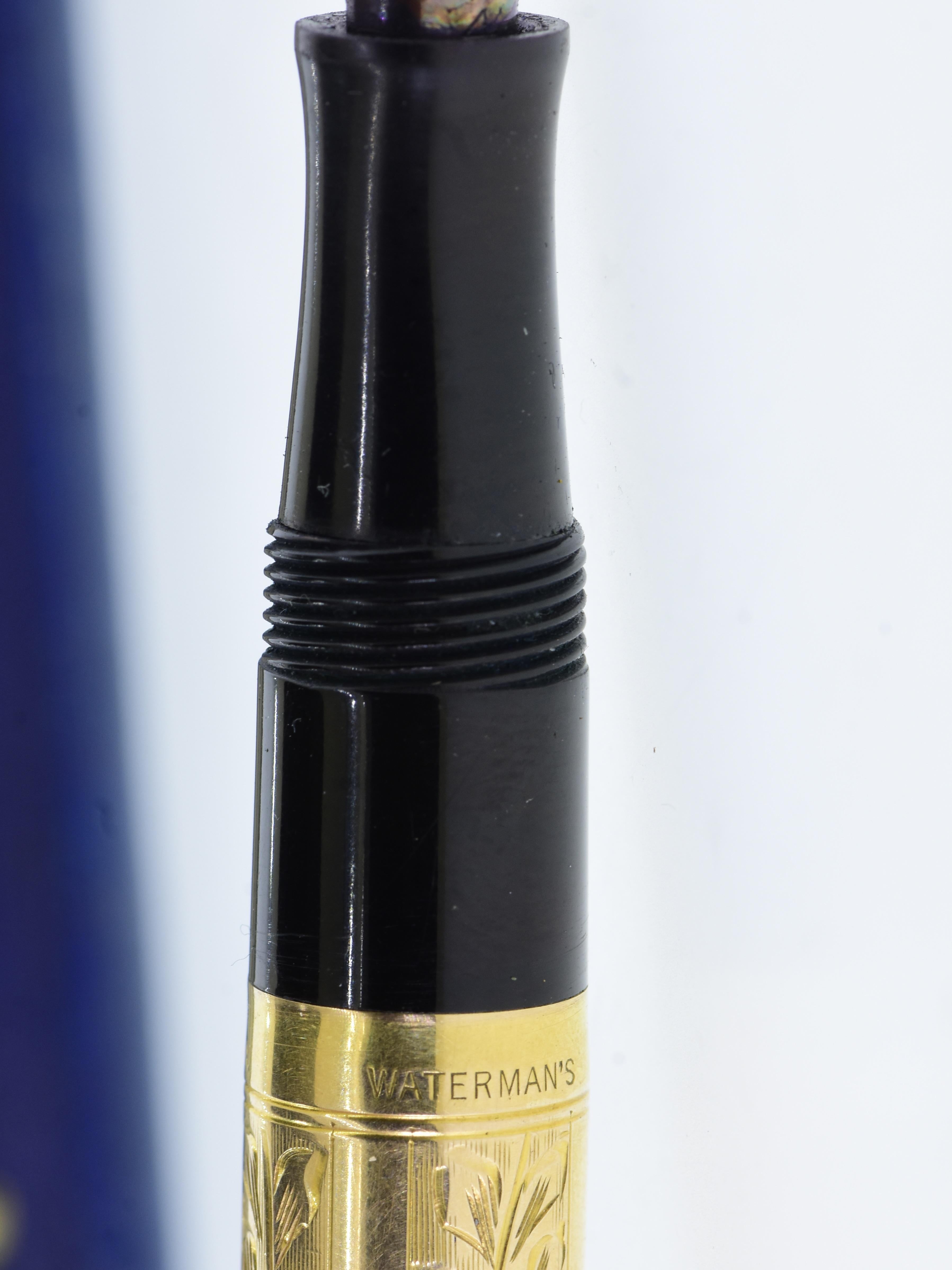 Women's or Men's Waterman's 14K Fountain Pen with Original Box and Papers, c. 1915.