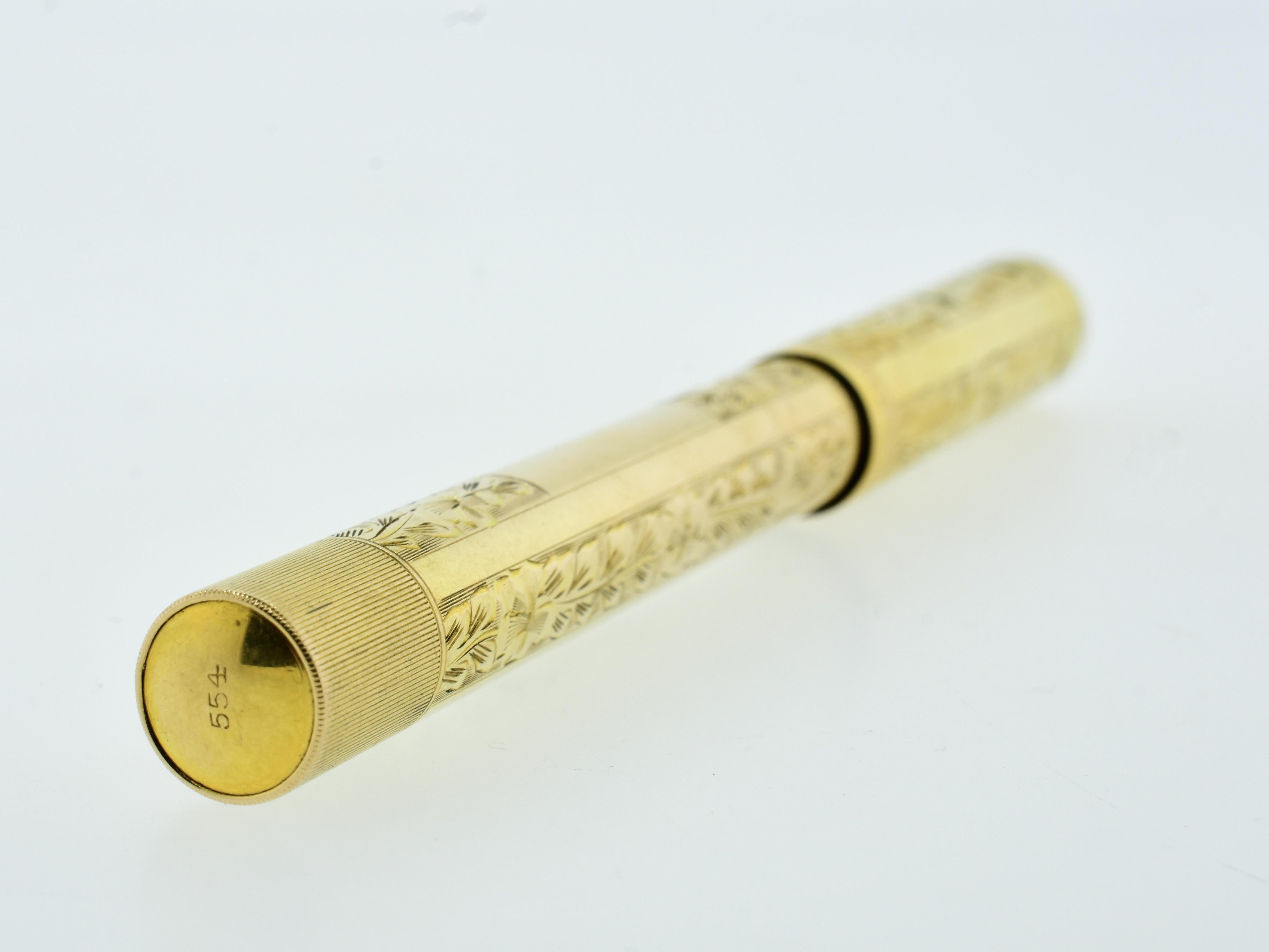 Waterman's 14K Fountain Pen with Original Box and Papers, c. 1915. 1