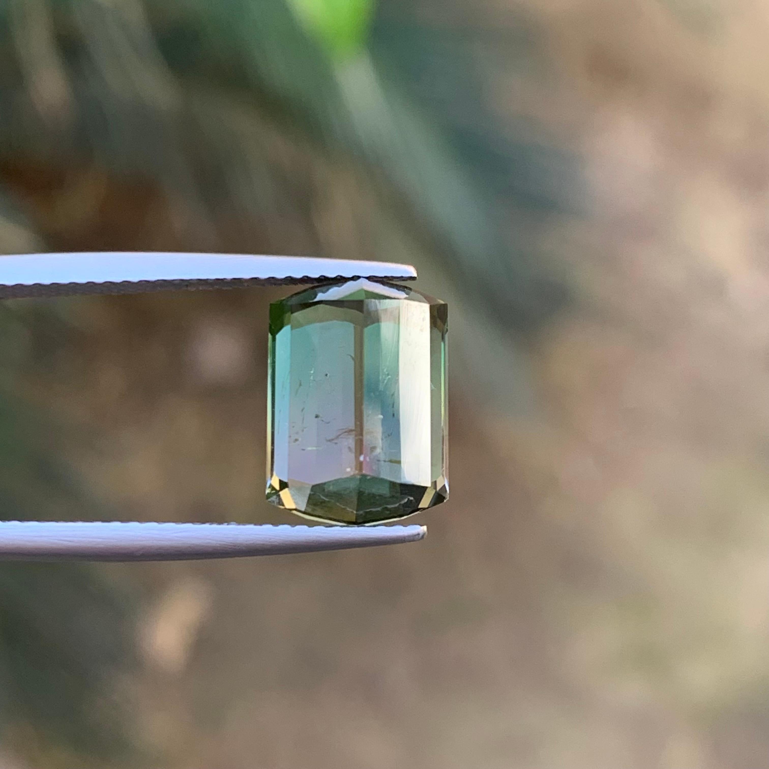 Watermelon Bicolor Natural Tourmaline Ring Loose Gemstone 7.35 Ct for Jewelry For Sale 5