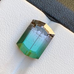 Watermelon Bicolor Natural Tourmaline Ring Loose Gemstone 7.35 Ct for Jewelry