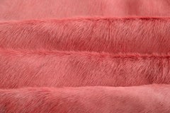 Watermelon Light Pink Genuine Large European Cowhide Hair Rug