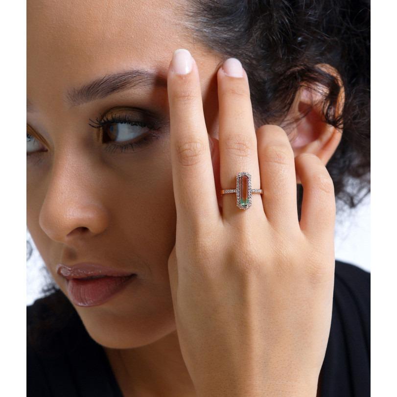 Product Details :

• Made to Order

• Gold Kt: 14kt

• Available Gold Colors: Rose Gold, Yellow Gold, White Gold

• 0.31ct Natural Marquise Diamond

• 1.15ct Watermelon Tourmaline

• Diamond Color-Clarity: F-G Color VS/SI Clarity

• Comes with